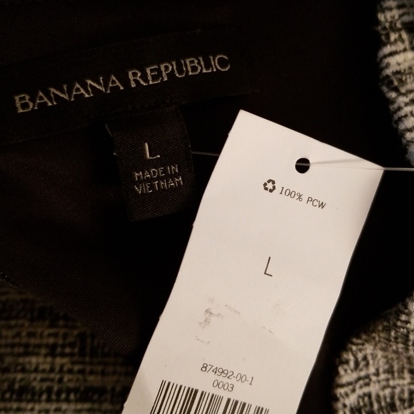 Banana Republic black and white bell sleeves - Picture 7 of 8